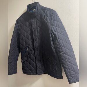 Barbour Men's Quilted Puffer Jacket - Dark Blue